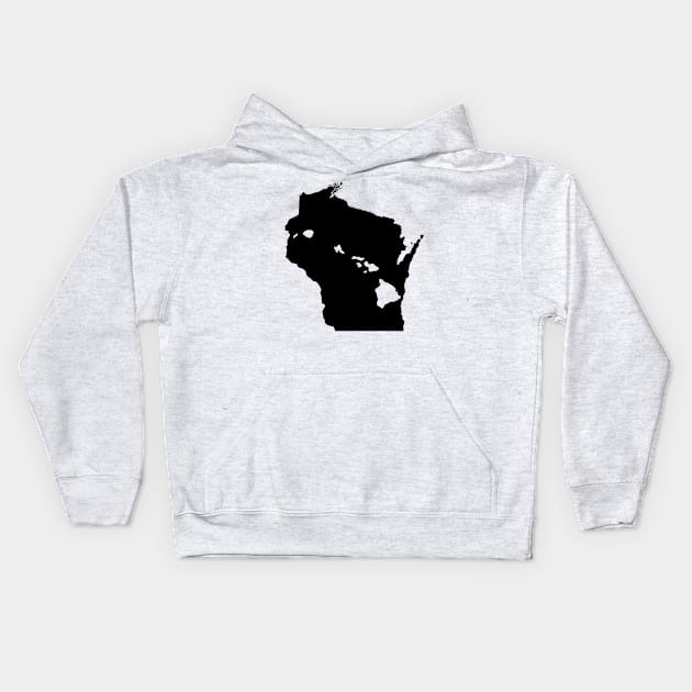 Wisconsin and Hawai'i Roots by Hawaii Nei All Day Kids Hoodie by hawaiineiallday